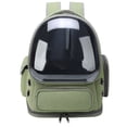 thumbnail image 5 of FENGCAI Cat Backpack Carrier, Breathable Cat Carrier Large Space Bubble Pet Backpack for Kitty Small Dog up to 16lbs-Green, 5 of 9