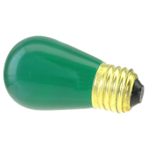 kunst Besluit erfgoed Novelty Lights, Inc. 11watt S14 Commerical Grade S14 Ceramic Replacement  Bulbs, E27 Medium Base, 11 Watt, 25 Pack (Green) … - Walmart.com
