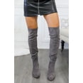 thumbnail image 3 of Set The Bar Pointed Toe Knee High Boots Grey, 3 of 11