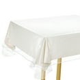 thumbnail image 1 of Uxcell 54 x 108 Inch Clear Plastic Tablecloth, Waterproof Oilproof Rectangle Vinyl Table Cover Protector with Sewn Finished Edges, Table Cloth for Dining, Parties and Holidays, 1 of 6