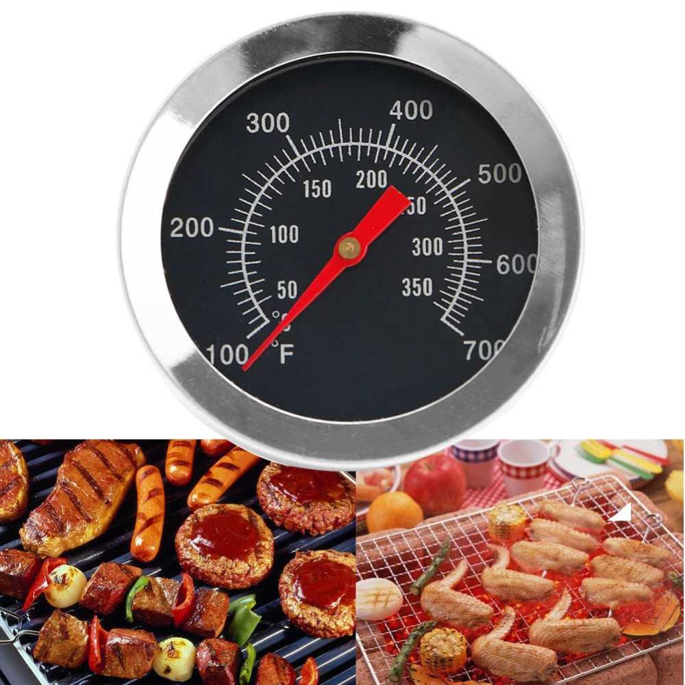 Thermomètre à Cadran Pour Barbecue, Four, Poêle à Bois – Acier Inox, Sonde 5,6 Cm, Plage 0-120°C, Installation Facile - 11