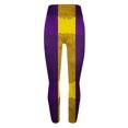 thumbnail image 6 of successthop Mardi Gras Leggings for Women Stripe Comfortable Sleepwear Soft Shapewear Lightweight Festival Winter Pant M, 6 of 6