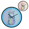 thumbnail image 2 of Indoor 12' Voice-Activated Luminous Decoration Wall Clock With LED Night Light Colorful Costume, 2 of 8