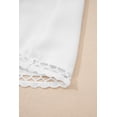 thumbnail image 6 of Women's White Plus Size Boho Ruffled Shorts – Elegant Lace Trim for Summer Days, 4X, 6 of 10
