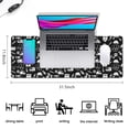 thumbnail image 5 of Long Mouse Pads for Desk,Black White Medical Symbol Pattern Desk Mats on Top Of Desks, Desk Mouse Pad Extra Large with 3mm Non-Slip Base and Stitched Edge for Gaming,Office,Work,Home 31.5"x11.8", 5 of 6