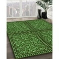 thumbnail image 3 of Ahgly Company Machine Washable Indoor Rectangle Transitional Dark Forest Green Area Rugs, 7' x 9', 3 of 7