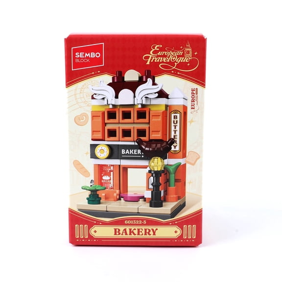 Bakery - SEMBO Mini Building Block City Street Set Collect& Display for Home Gifts Toys(601322-5)