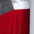 thumbnail image 2 of Dorm Room Bed Skirt - College Dual Tone Dorm Bed Skirt - Two Tone Dorm Bedskirts - College Dorm Room Bed Skirt - 100% Egyptian Cotton Two Tone Bedskirts - Twin-XL - 38" Drop, Red, 2 of 2