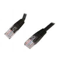 StarTech.com M45PATCH1BK 1 ft. Cat 5E Black Molded Network Cable