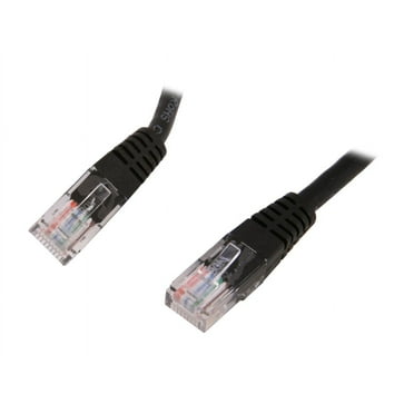 StarTech.com M45PATCH1BK 1 ft. Cat 5E Black Molded Network Cable