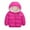 Rose Red, variant on Esaierr Toddler Kids Hooded Down Cotton Jacket Boys Girls Solid Color Thicken Warm Coat 1-7Y Winter Outerwear Warm Cotton Jacket