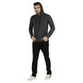 thumbnail image 2 of Inkmeso Solid Winter Hooded Sweatshirt For Mens Long Sleeve Drawstring Pullover Hoodie, 2 of 7