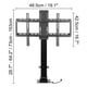 thumbnail image 3 of Soporte Motorizado para TV VEVOR 35 pulgadas con control remoto Altura ajustable 28.7 a 64.2 pulgadas capacidad de carga 69.9 kg, 3 of 9