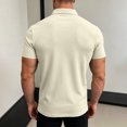 thumbnail image 3 of Summer Polos Shirts For Men Breathable Moisture Wicking Sports Golf T Shirt Casual Loose Fashion Tops (2XL, Khaki), 3 of 8