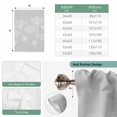 thumbnail image 6 of Grey Dandelion Balloon Curtains for Living Room/French Door, Spring Modern Minimalist Country Flower Tie Up Curtains 63 Inch Length Energy Saving Kitchen Curtains Shades for Windows 42"x63", 6 of 8