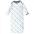thumbnail image 2 of Luvable Friends Baby Boy Cotton Long-Sleeve Gowns 3pk, Boy Feathers, 0-6 Months, 2 of 4