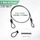 thumbnail image 3 of Uxcell 6-Pack Candado de Seguridad con Cable, Cable de Acero Recubierto de 4.92FT para Equipaje con Doble Bucle, Kit de Cable de Acero Trenzado Resistente a Cortes, 3 of 6