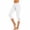 White, variant on ABATAB Women Capri Leggings Stretchy Comfortable Gym Legging Summer Casual Solid Comfy Yoga Workout Cropped Pants