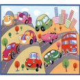 thumbnail image 1 of LA RUG FT-517 LA Rugs Inc. Alfombra de área de coches Fun Time 3 por 5 pies multicolor FT-517 3958, 1 of 1