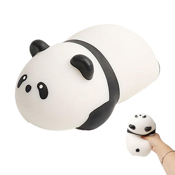 Cute Panda Taba Squish-y Fidget Toys,Silicone Toys for Stress Relief,Soft Animals Stress Relief Balls,Kawaii Panda Taba FuFu Squish-y Ball Sensory Toy for Classroom Party Favors