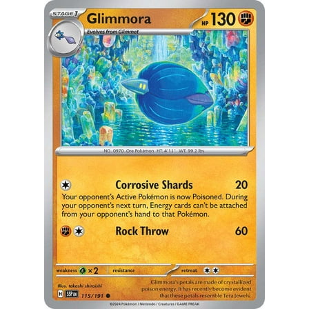 Pokemon Surging Sparks Common Glimmora #115