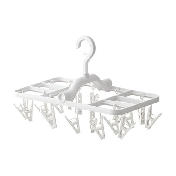 Lksixu Multifunctional Clothes Drying Rack Clip Windproof Non Slip Underwear Socks Clothes Drying Rack Multi Clip Foldable Clothes Drying Rack Storage Bins Organizers and Storage