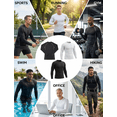thumbnail image 2 of 3 Pack Men Long Sleeve Compression Workout Shirts Dry Fit Cooling Lightweight Moisture Wicking Athletic Running Tops, 2 of 7