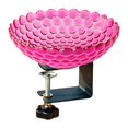 thumbnail image 2 of Comedero para pájaros para jardín con abrazadera ajustable resistente, ideal como regalo de inauguración de casa, para montar en terraza o balcón. Fucsia, 2 of 8