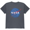 thumbnail image 1 of NASA Distressed Logo Charcoal Youth T-Shirt, 1 of 1