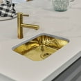 thumbnail image 2 of Whitehaus Rectangular Undermount Entertainment/Prep Sink with a Hammered Texture Surface, 2 of 2