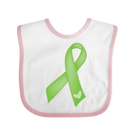 

Inktastic Lime Green Awareness Ribbon Gift Baby Girl Bib