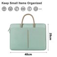 thumbnail image 5 of Maletín de nailon para portátil para hombre y mujer, bolso bandolera de viaje impermeable., 5 of 5