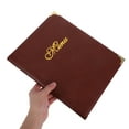 thumbnail image 5 of OUNONA Menus Holder with 7 Clear Pages Restaurant Menu Sleeves Menu Covers Reusable Server Menus Cover Restaurant Supplies for Hotels Cafes and Bars, 5 of 8
