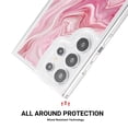 thumbnail image 2 of SaniMore Case for Samsung Galaxy S23 Ultra, Shockproof Ant-fall TPU Backplane Marble Stylish Pattern for Girls Women No-Yellowing Slim Lightweight for Samsung Galaxy S23 Ultra, Rosegold, 2 of 11
