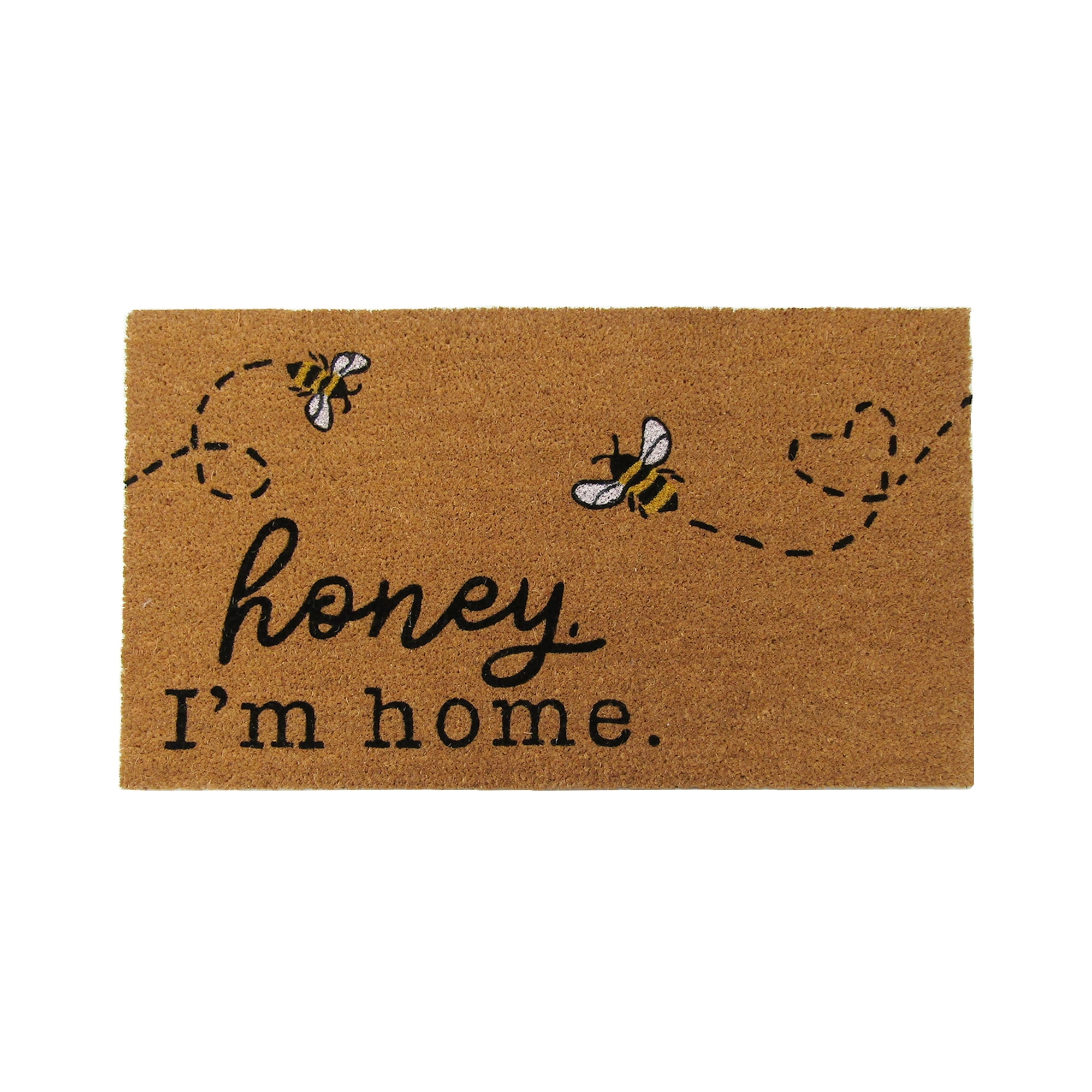 Home Is Where My Honey Bee Half Mat Welcome Rug