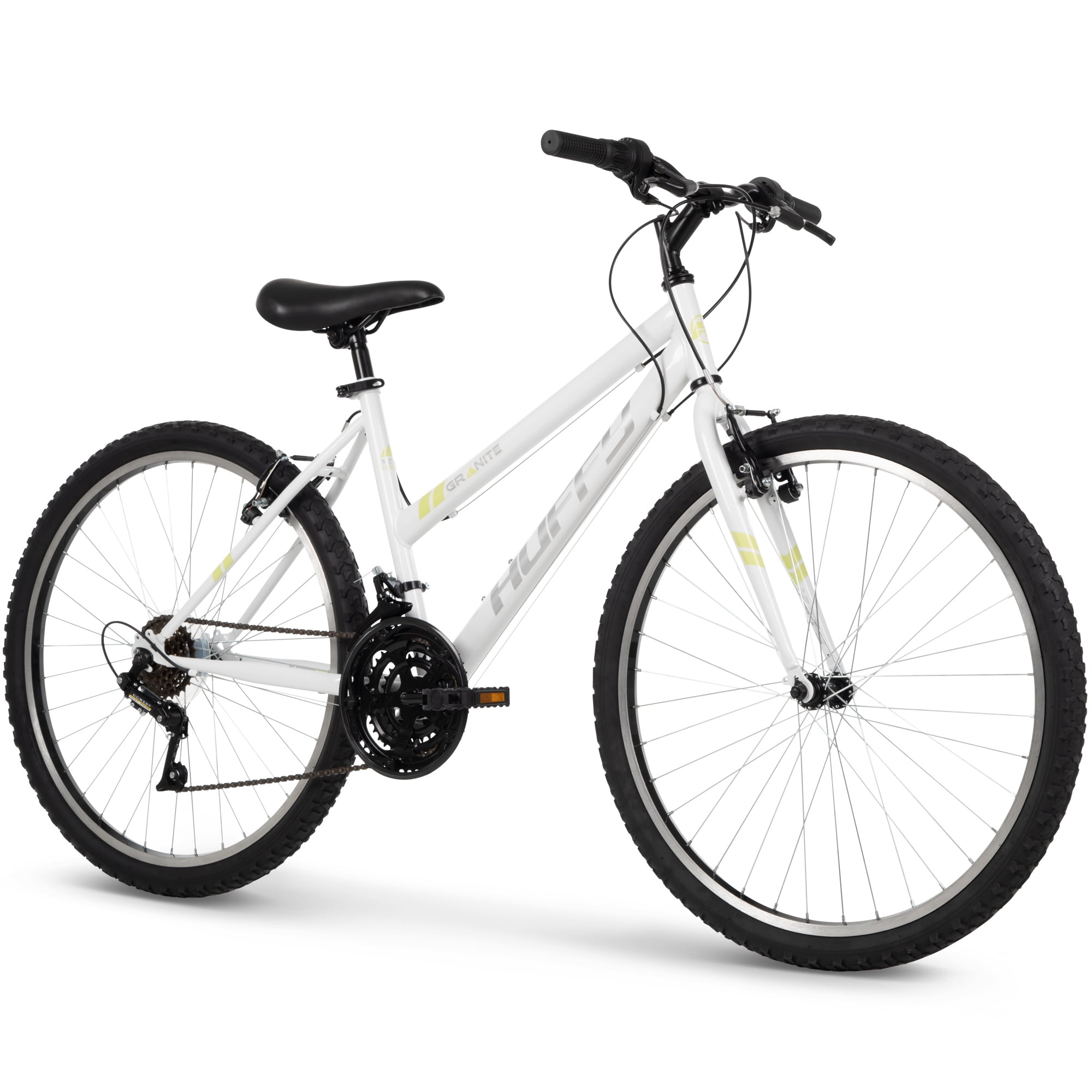 Huffy Granite Mountain Bike, 26" Wheels, 15-Speeds, White