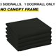 thumbnail image 2 of Pared lateral ABCCANOPY para toldo de 10 x 10 cm, negro (solo 4 paredes), 2 of 7