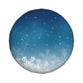 thumbnail image 2 of Gaeub Christmas Snowflakes 14-17in Tire Cover, Spare Tire Cover, for Camper Caravan, Trailer, Car, Truck, SUV, Jeep - 15 inch, 2 of 9