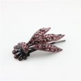 thumbnail image 4 of linda mujeres niñas flor brote de plátano pasador de cabellero horquilla Púrpura Salvador Crystal Banana Barrette, 4 of 10