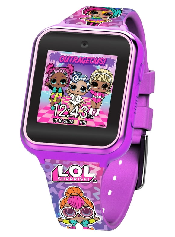 MGM Entertainment LOL Surprise! iTime Child Unisex Interactive Smart Watch with Silicone Strap - Model# LOL4421WM
