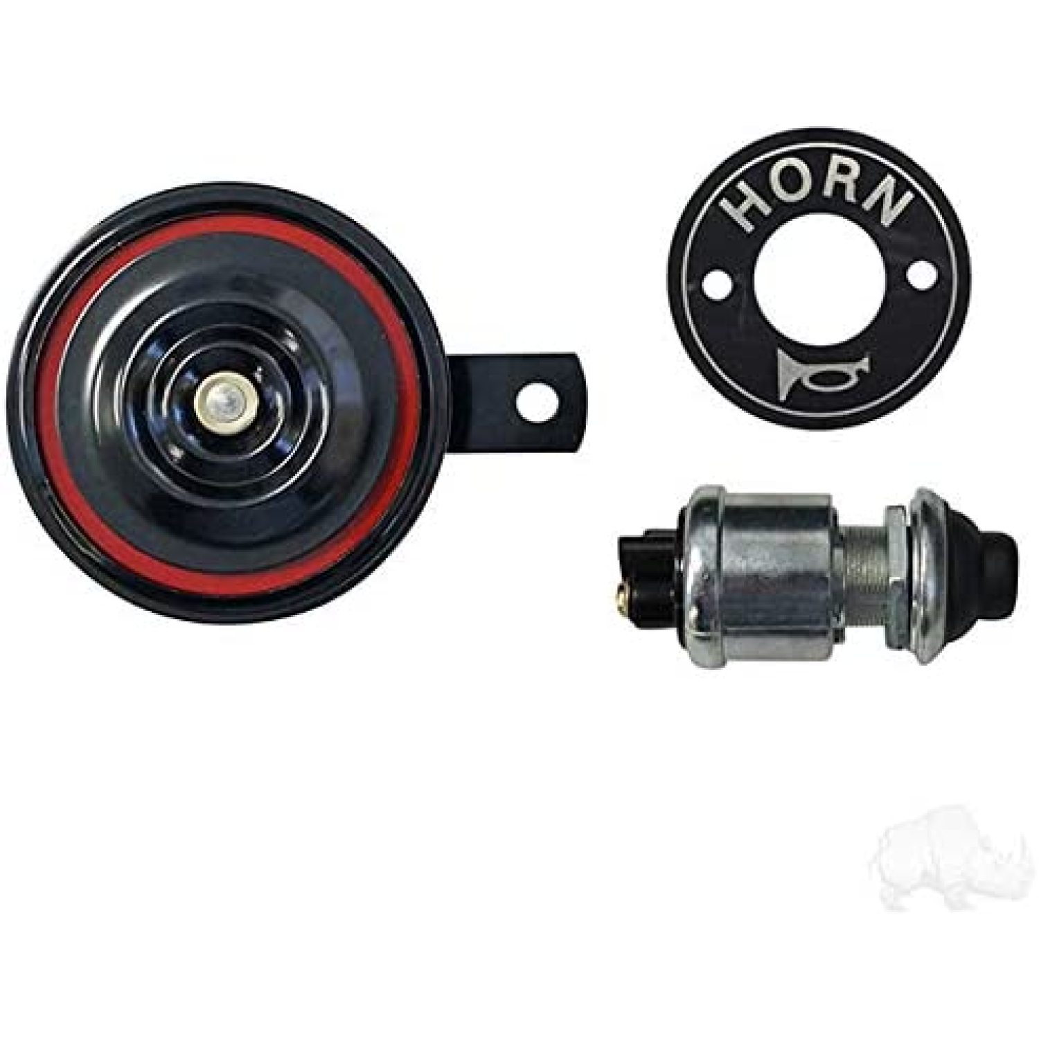 Red '' Complete Golf Cart Horn Kit (Universal)