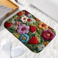 thumbnail image 6 of 1pc Yarn Embroidery with Flowers Absorbent Non-Slip Bathroom Thickened Flannel Rug Decor,Soft,Quick Drying,Suitable For Indoor/outdoor Use,Bathrooms,Bedrooms,Kitchens,Terrace,Laundry Rooms,16"x24", 6 of 9