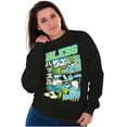 thumbnail image 4 of The Smurfs Kanji Bless the Hustle Unisex Plus Size Sweatshirt Brisco Brands 4X, 4 of 5