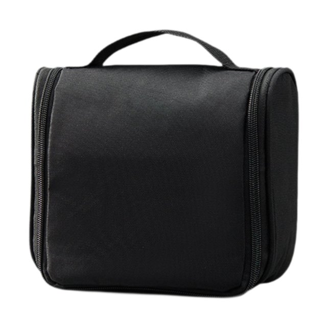 Bolsa de almacenamiento portátil, neceser, organizador de artículos de tocador Negro