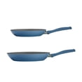 thumbnail image 3 of Tramontina Solara 2-Pack 10-inch & 12-inch Aluminum Ceramic Nonstick Fry Pans, Induction-Ready Cookware, Oven & Dishwasher Safe - Blue, 3 of 8