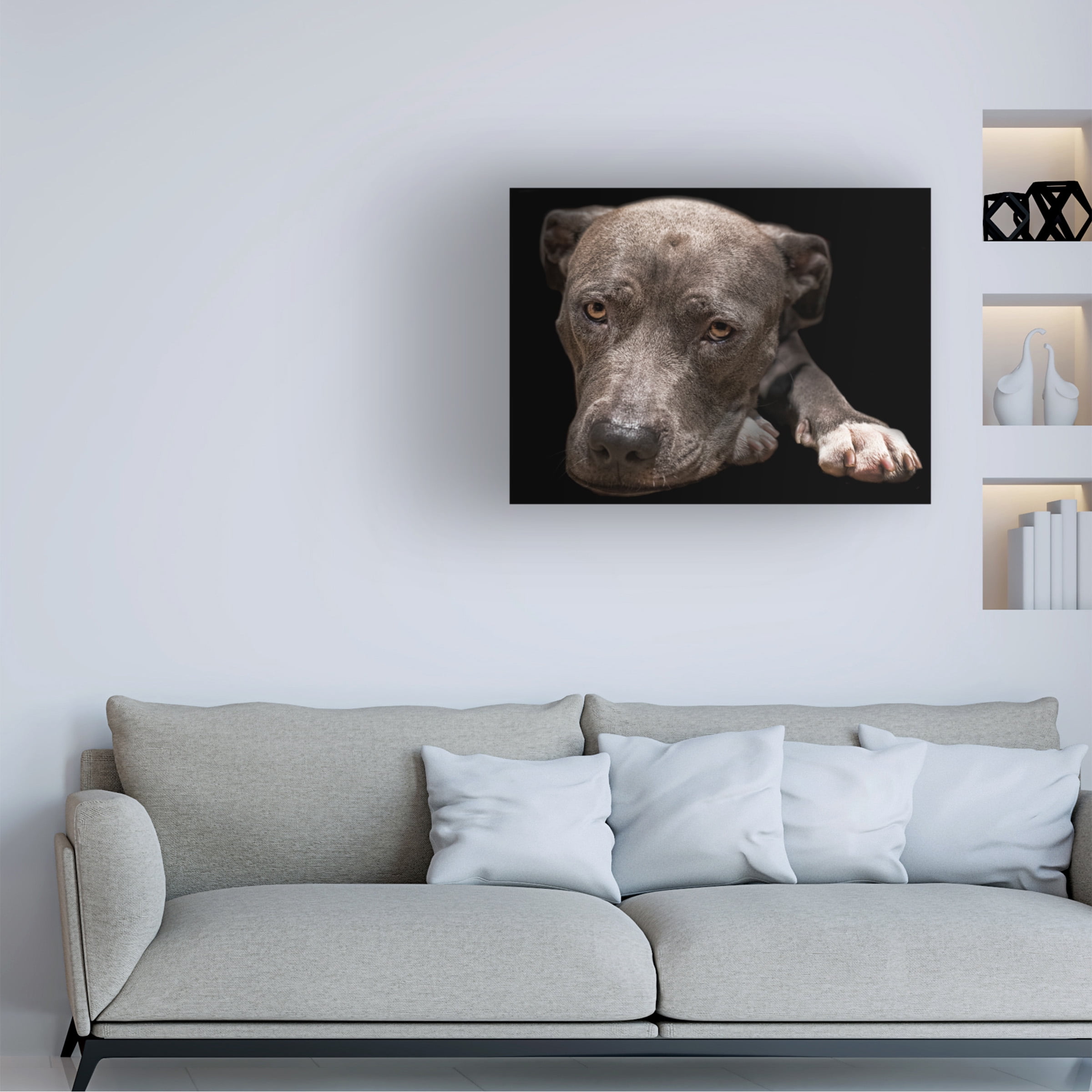 Lori Hutchison 'Pit Bull Terrier' Canvas Art