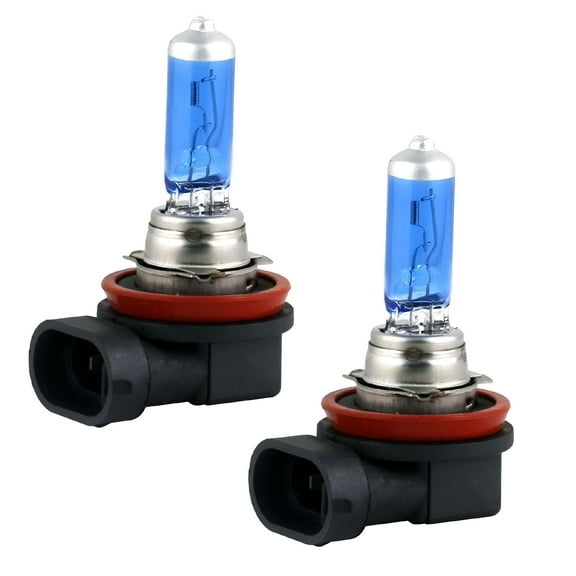 HIBIBUD H11 Halogen 55W 12V Low-Beam Headlight/Fog/Driving Light Bulbs Xenon White 2 Pack