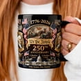thumbnail image 3 of 250th Anniversary Patriotic Coffee Mug 1776–2026 Military Theme Ceramic Cup 11oz Heat Resistant Independence Day Drinkware Gift for Veterans Military Graduation Retirement, 3 of 6