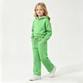thumbnail image 2 of BOOMNY Girls 2 Peice Sweatsuits Back To School Long Sleeve Hoodies Sweatpants Sets for Kids Comfy Track Suits, 2 of 7