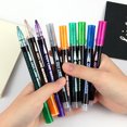 thumbnail image 1 of YAOMOBB 2mm Nib Pen Double Line Outline Pens Set 12Pcs Different Colors Self Outline Metallic Glitter Markers Writing Drawing Pens for DIY Art Greeting Card, 1 of 6
